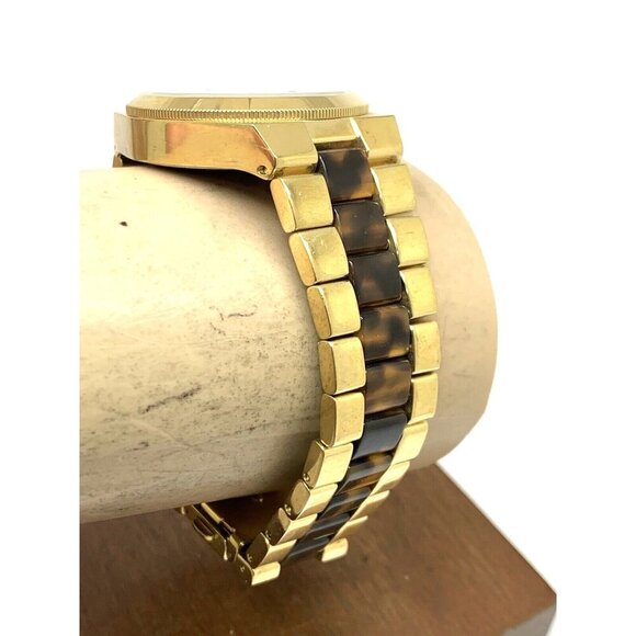 Michael Kors Women's Watch MK6151 Channing Quartz Gold Tortoise Shell 38mm - Picture 11 of 13